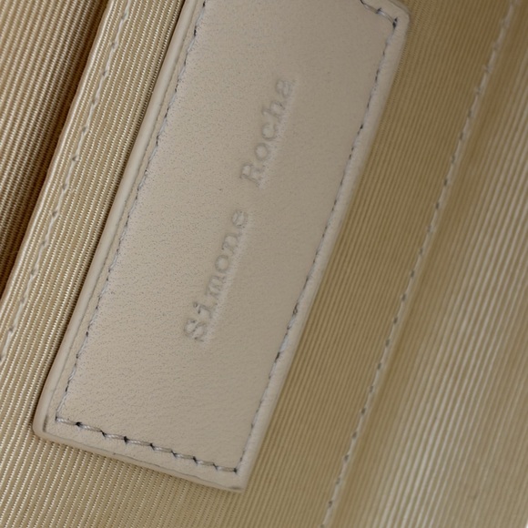 Simone Rocha Off-White Mini Handheld Case Bag - Picture 10 of 12